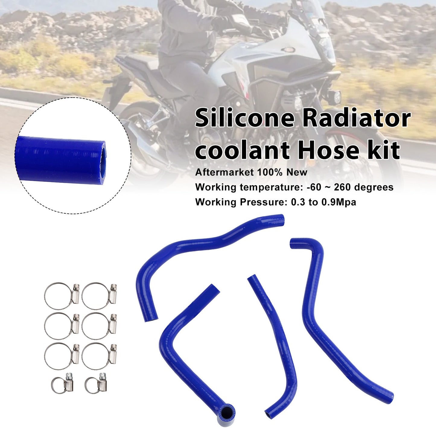 Tubo flessibile in silicone per il liquido di raffreddamento del radiatore della Honda CB500 Hornet 2024-2025