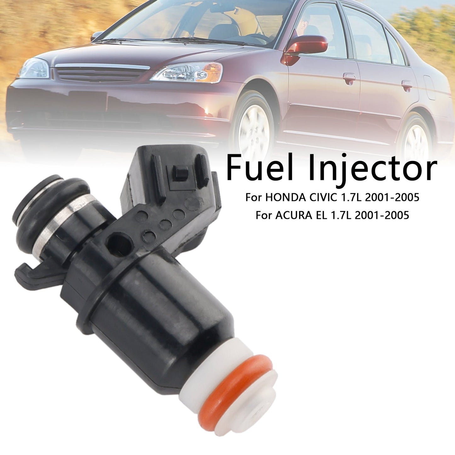 Iniettore di carburante Honda Civic 1.7L 2001-2005 16450-PLD-003 compatibile con ACURA EL