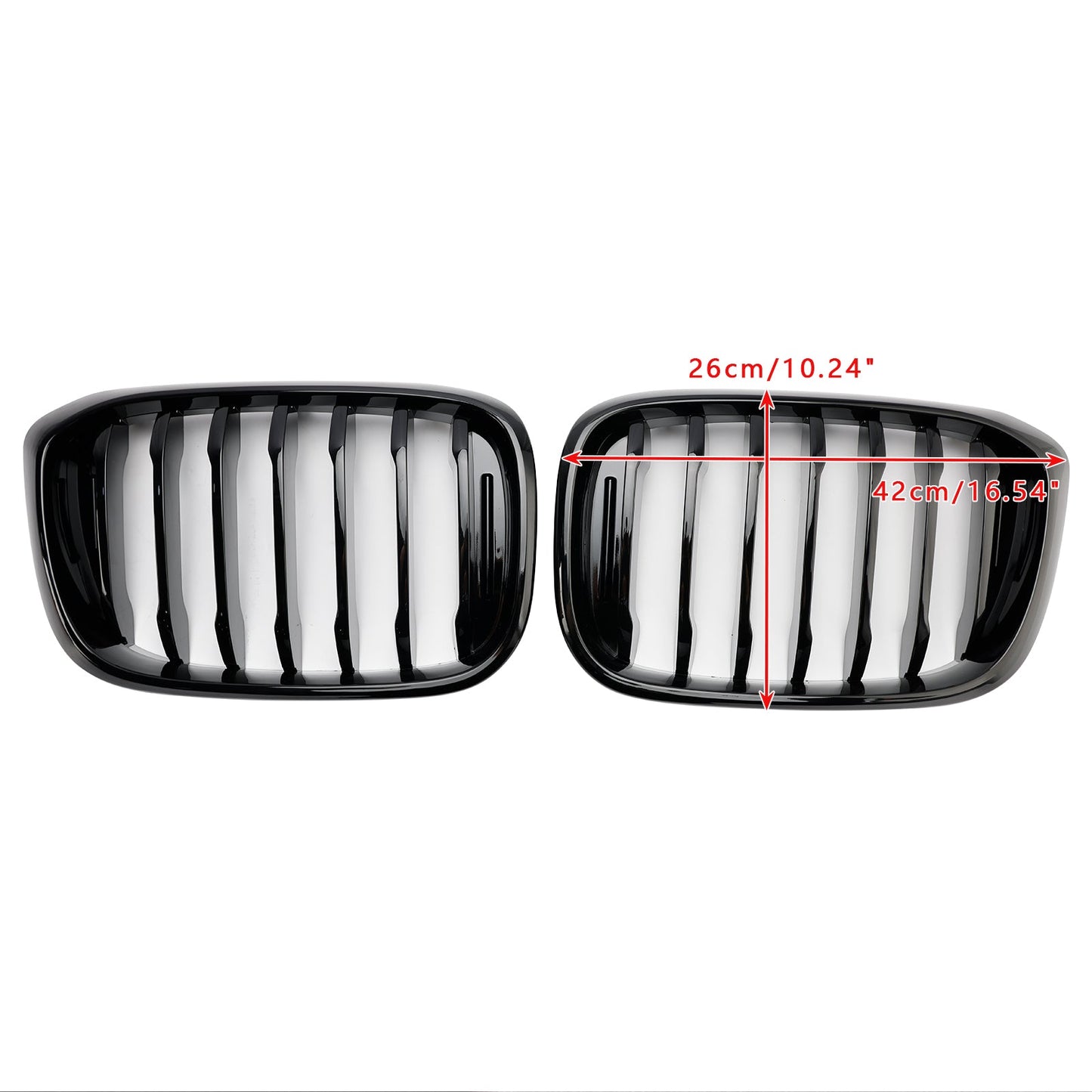 Griglia anteriore a rene nera lucida BMW X4 G02 X3 G01 G08 2018-2021 51138469959
