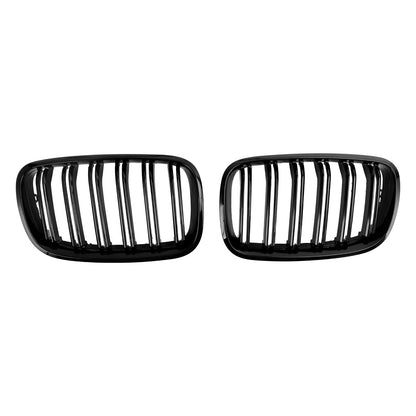 Front Bumper Kidney Grille Grill Per BMW X5 E70 X6 E71 2007-2013 Gloss Black