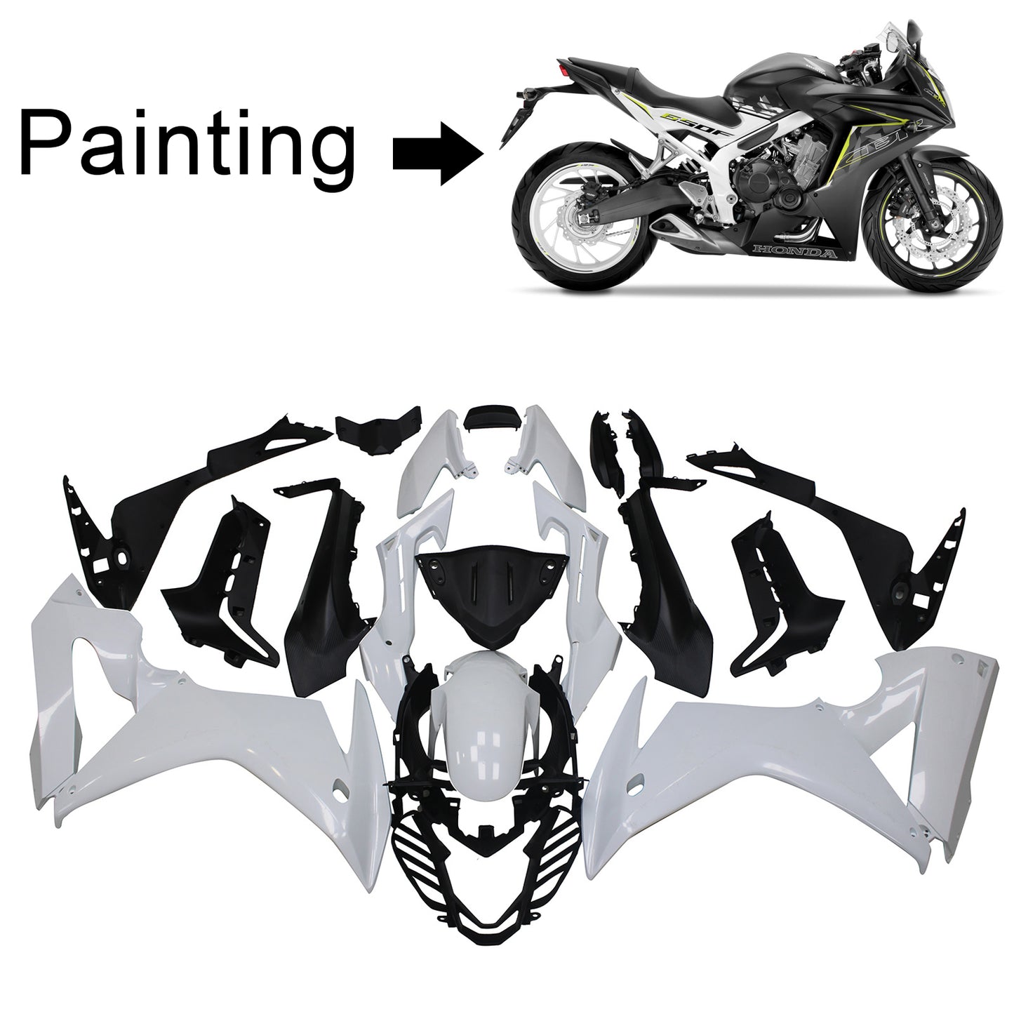 Injection Fairing Kit Bodywork Plastic ABS For Honda CBR650F 2017-2019