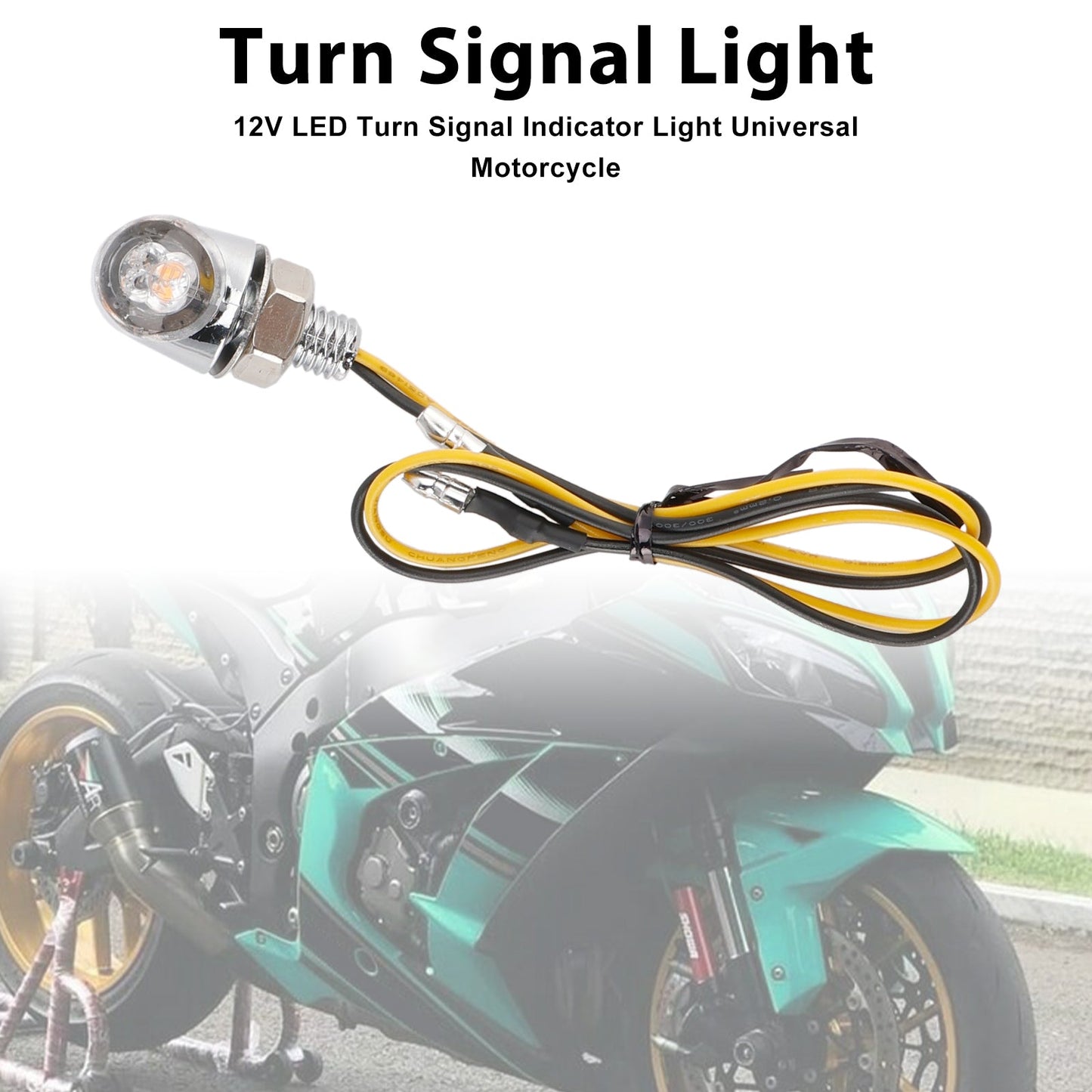 Indicatore di direzione a LED da 12 V, 8 mm, universale per moto Honda