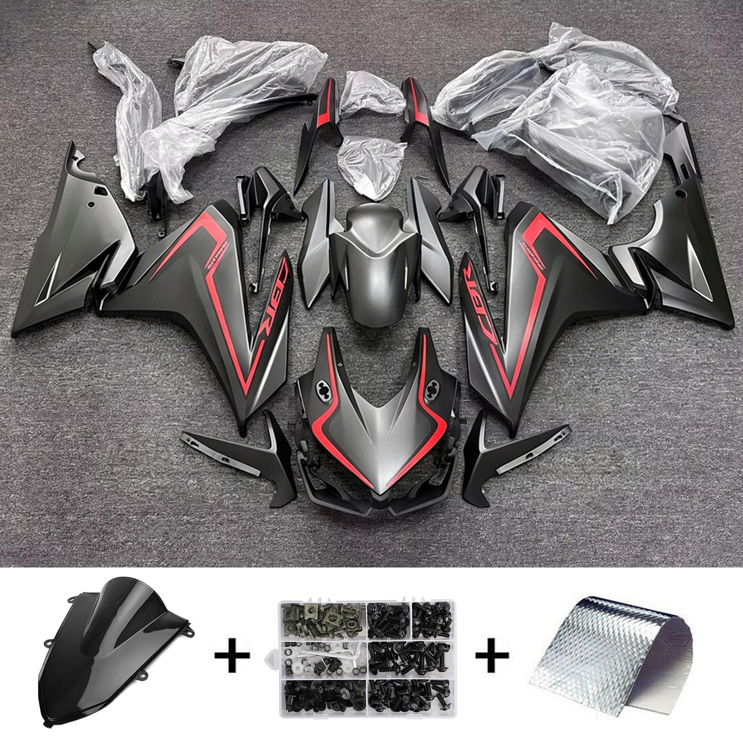 Kit di carene in plastica ABS stampate a iniezione per Honda CBR500R 2022-2023