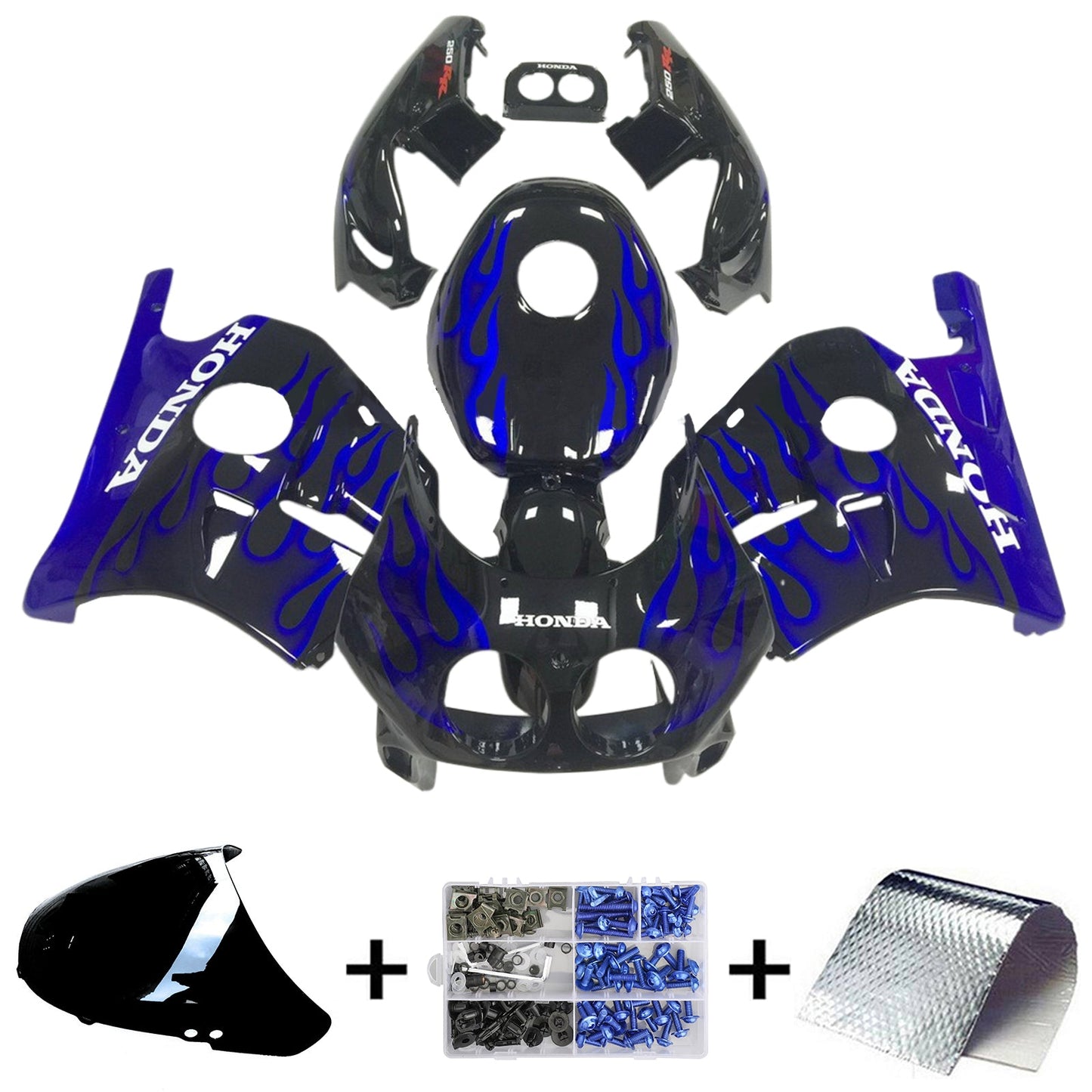 1990-1998 Honda CBR250RR MC22 Kit carenatura iniezione Carrozzeria Plastica ABS