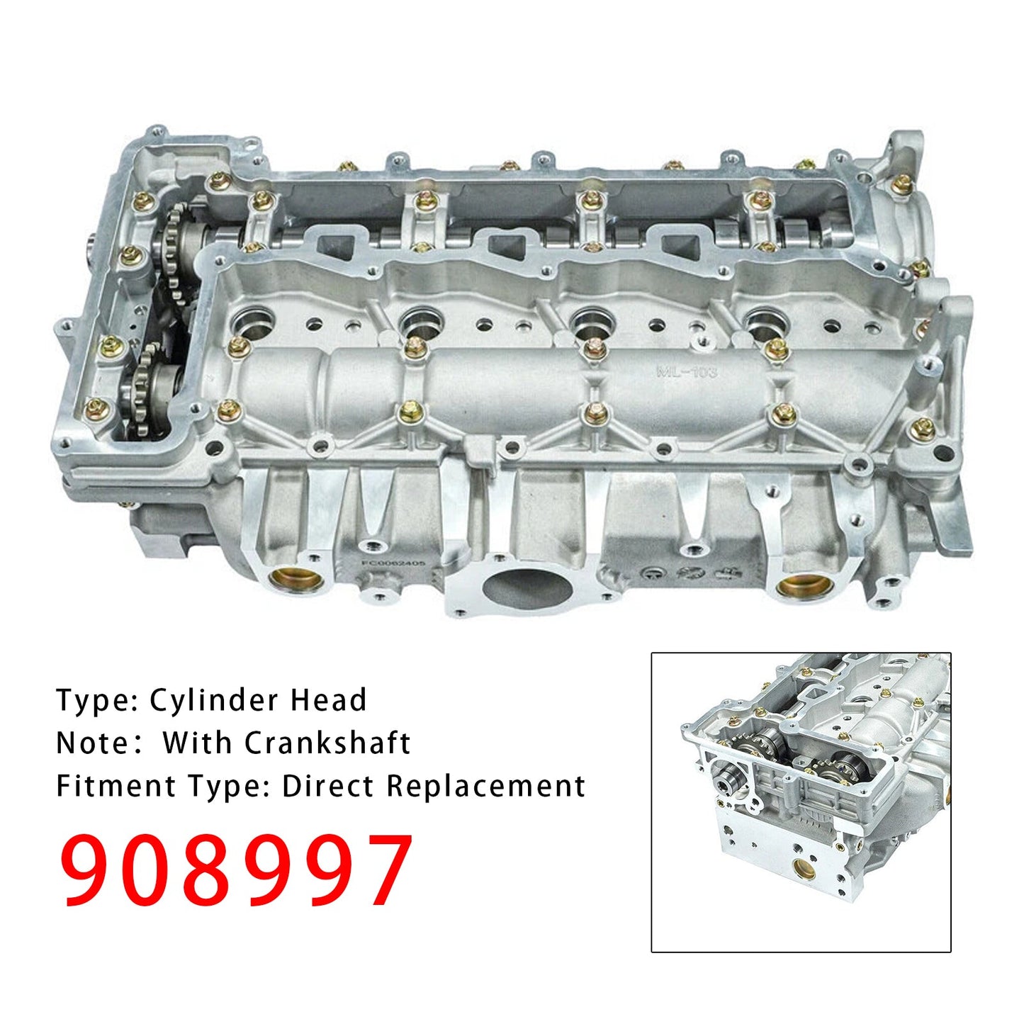 Peugeot Opel 2.0 TDCI AHH attacco EHZ DW10F 4WZ Testata 908997 18643