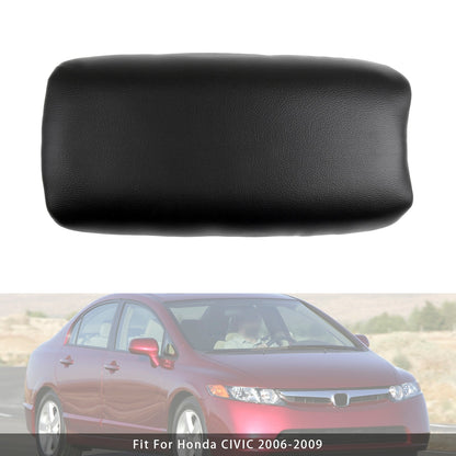 Coperchio della console centrale del bracciolo in pelle nera per Honda CIVIC 2006-2009