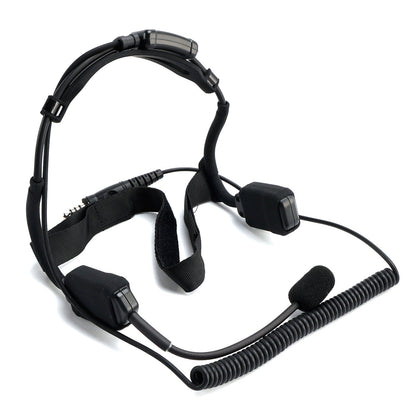 7.1-C9 Cuffie tattiche avanzate con gancio auricolare e connettore grande per montaggio posteriore, compatibili con Bone