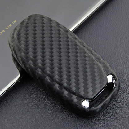 Custodia in pelle e silicone per chiave auto con fibbia per Audi