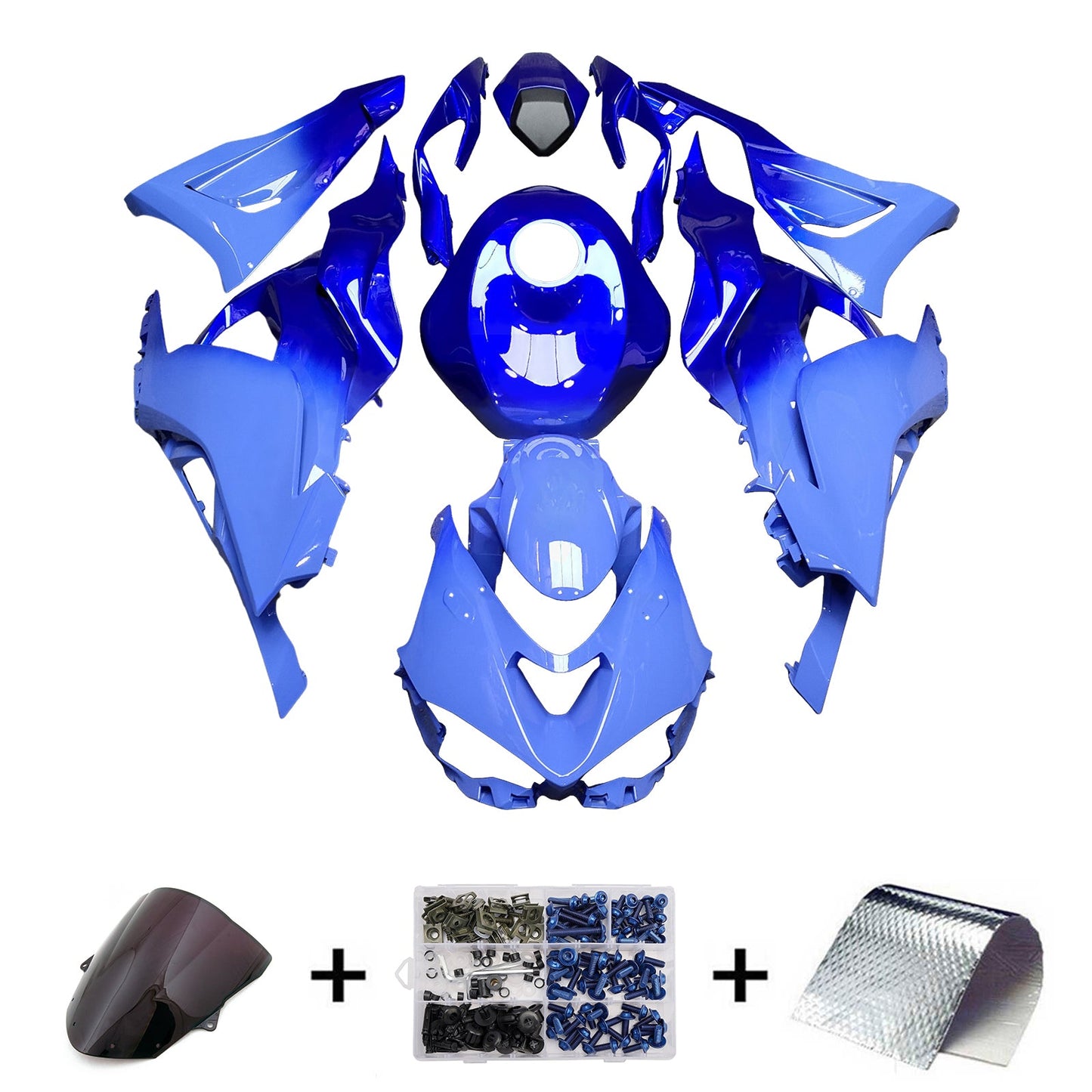 Kit carenatura iniezione in plastica ABS adatto per Kawasaki ZX-6R 2024-2026