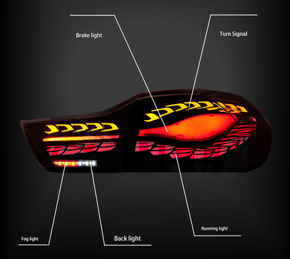 BMW F32 (Coupé/Convertibile) 2013 2014-2020, gruppo fanale posteriore a LED fumé sinistro e destro, 63217296100 63217296099