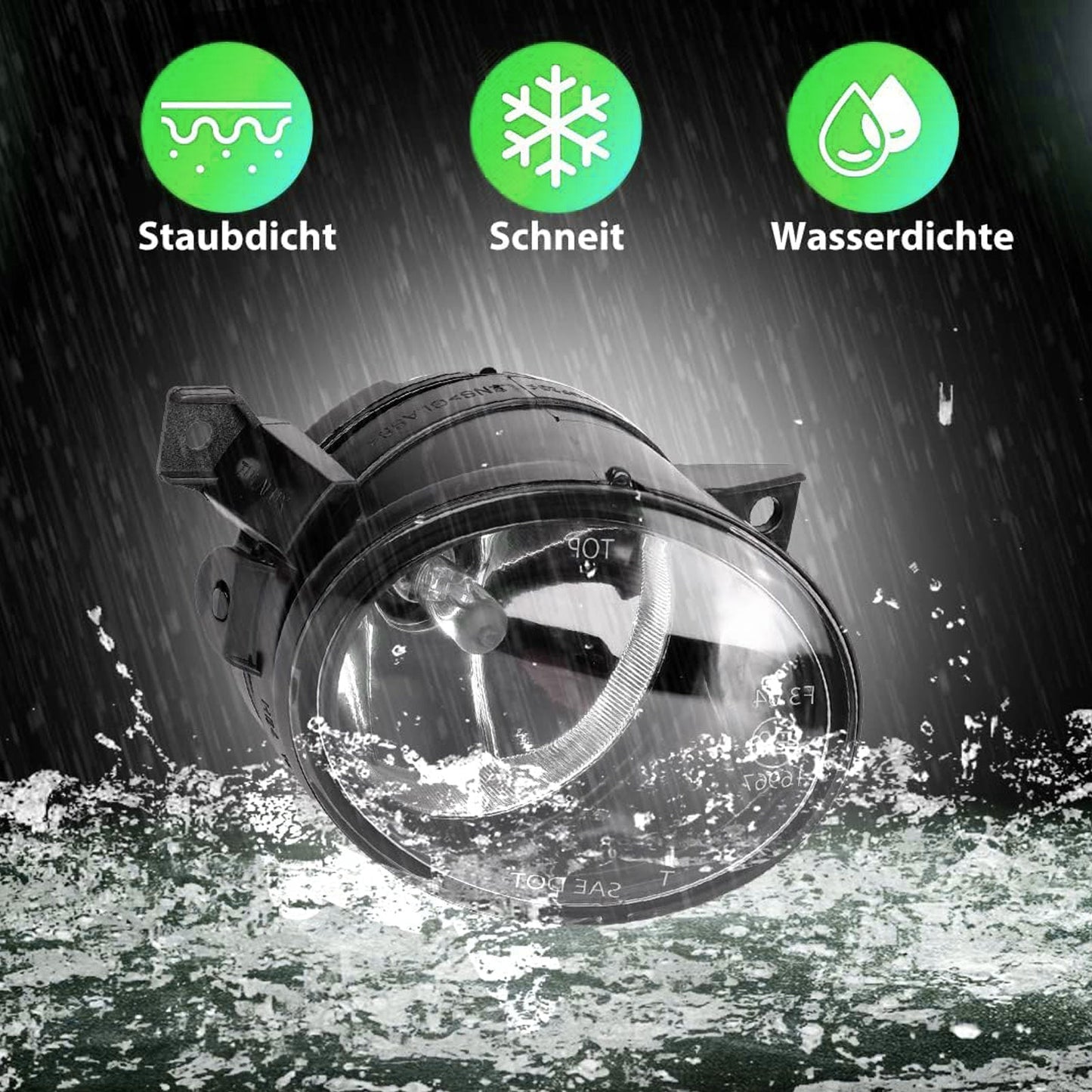 Coppia di fari fendinebbia anteriori per Volkswagen GOLF MK5 GTI versione 2004-2009