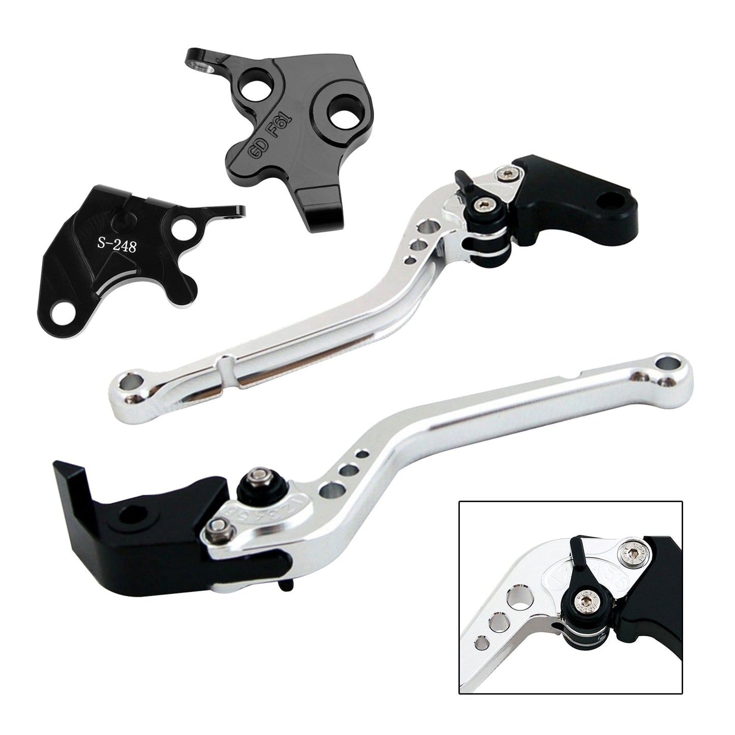 Leva frizione freno lunga YAMAHA YZF R125 2008-2011
