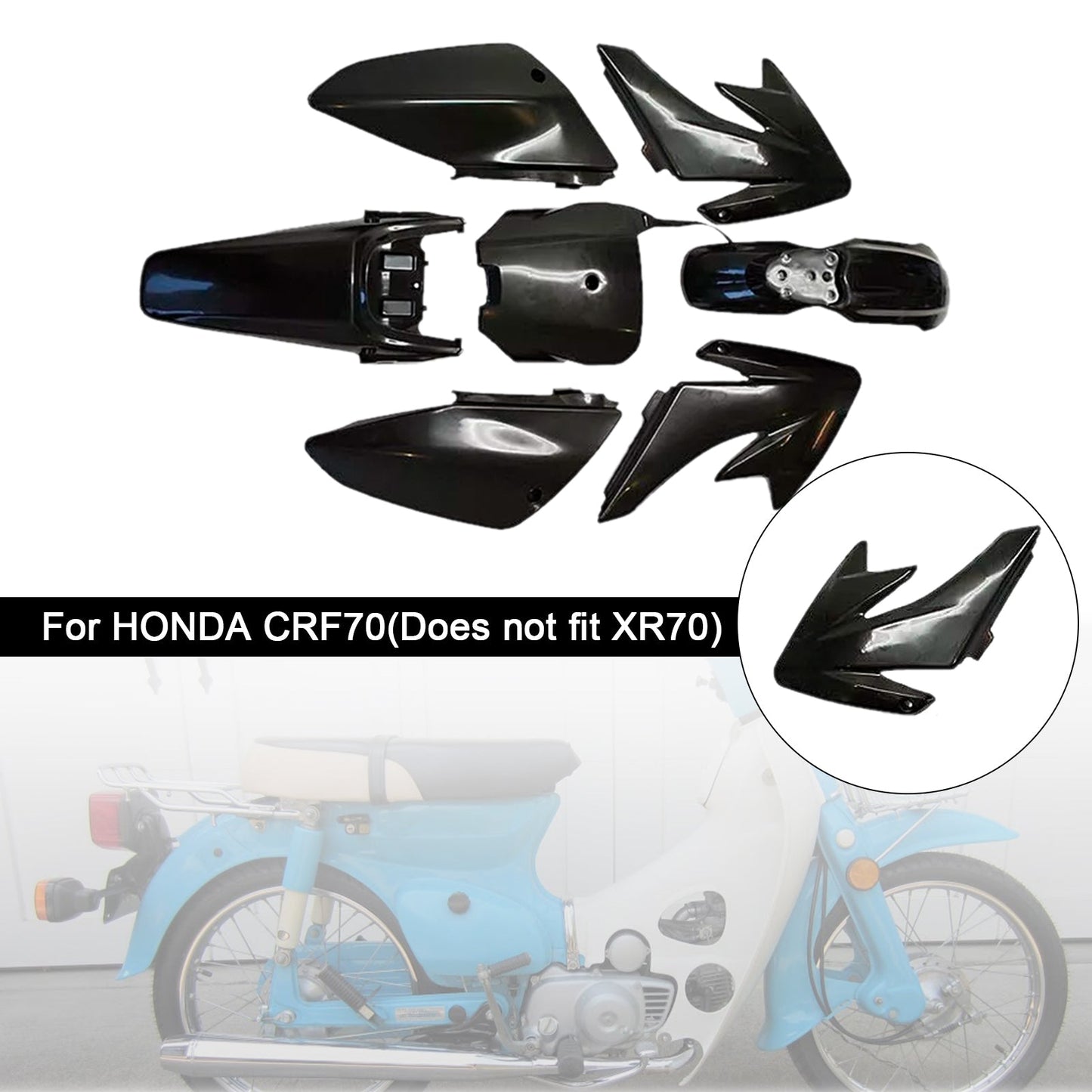 Kit di plastica per carrozzeria e parafango per HONDA CRF70 DIRT BIKE