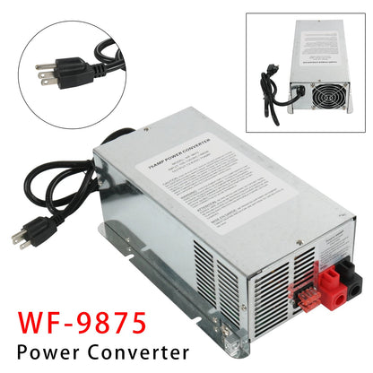 Caricabatterie convertitore WF-9875 da 75 Ampere con uscita CC, caricabatteria convertitore montato sul ponte