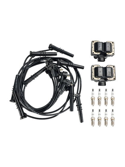 1997-1999 Ford E-150 Econoline Club Wagon V8 4.6L 2 bobine di accensione, 8 candele e set di cavi FD487 SP432