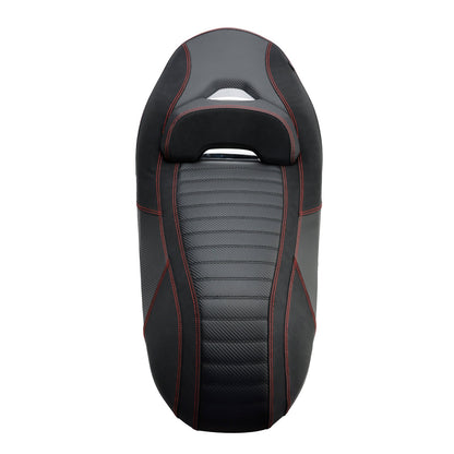 Sella passeggero completa per pilota Yamaha X-Max 300 2023-2025 con cuscino rosso