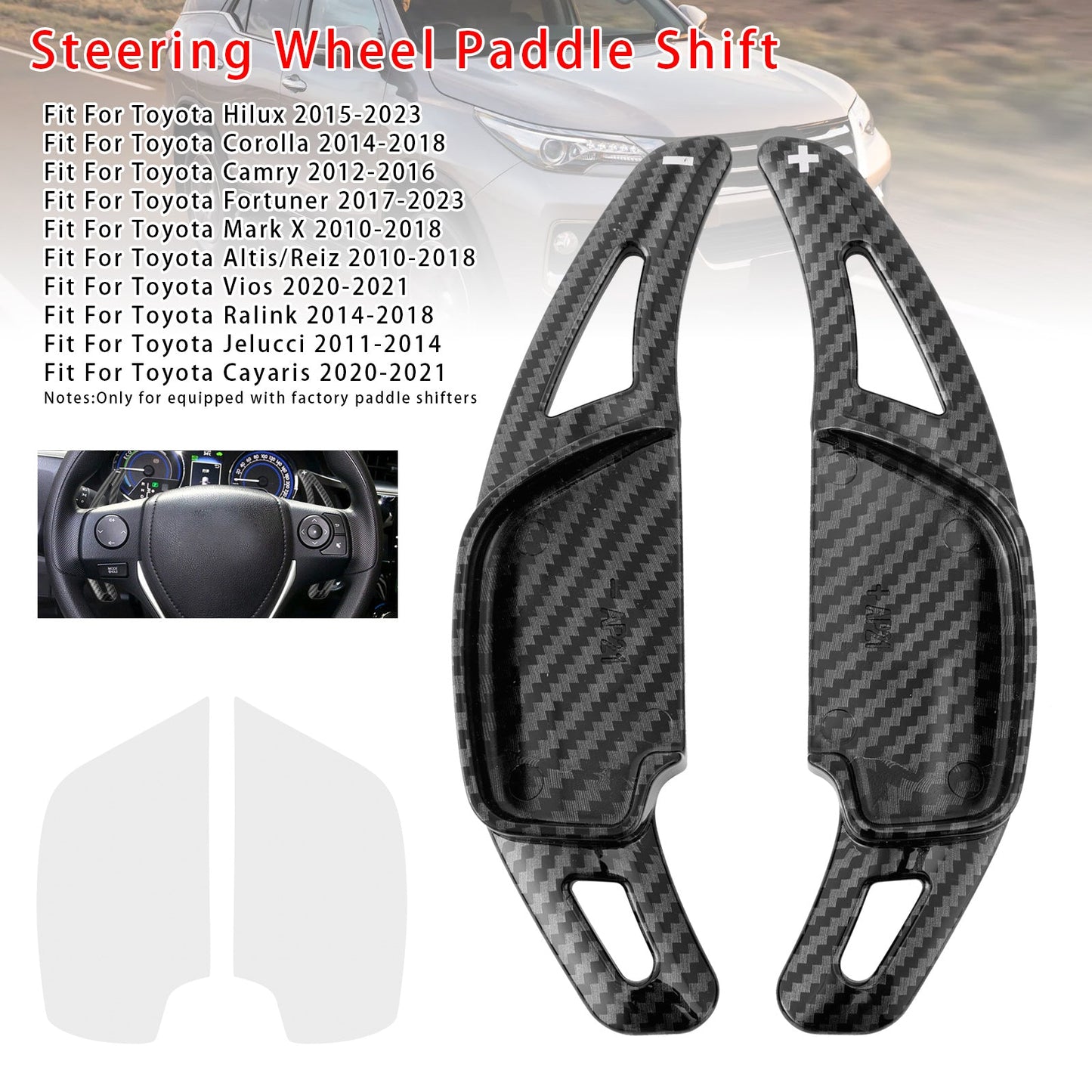 Leva del cambio al volante per Toyota Hilux Fortuner