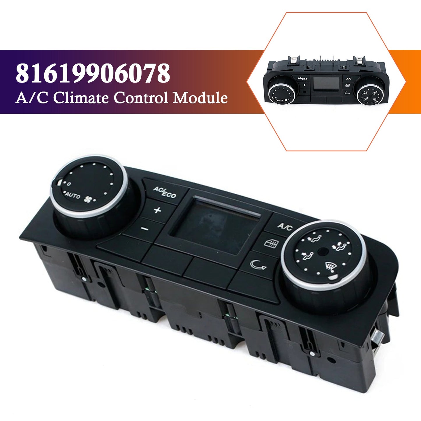 Modulo unità di controllo del clima A/C per camion MAN TGS TGX TGL TGM 81619906078 81619906104