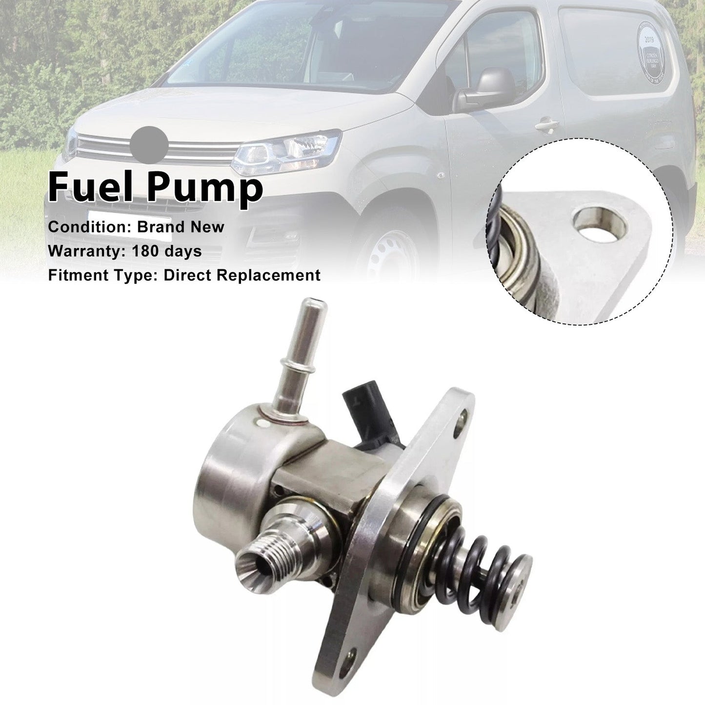 Pompa carburante benzina ad alta pressione Peugeot 208 MK2 1.2L dal 2019 in poi 9807550080 28377613