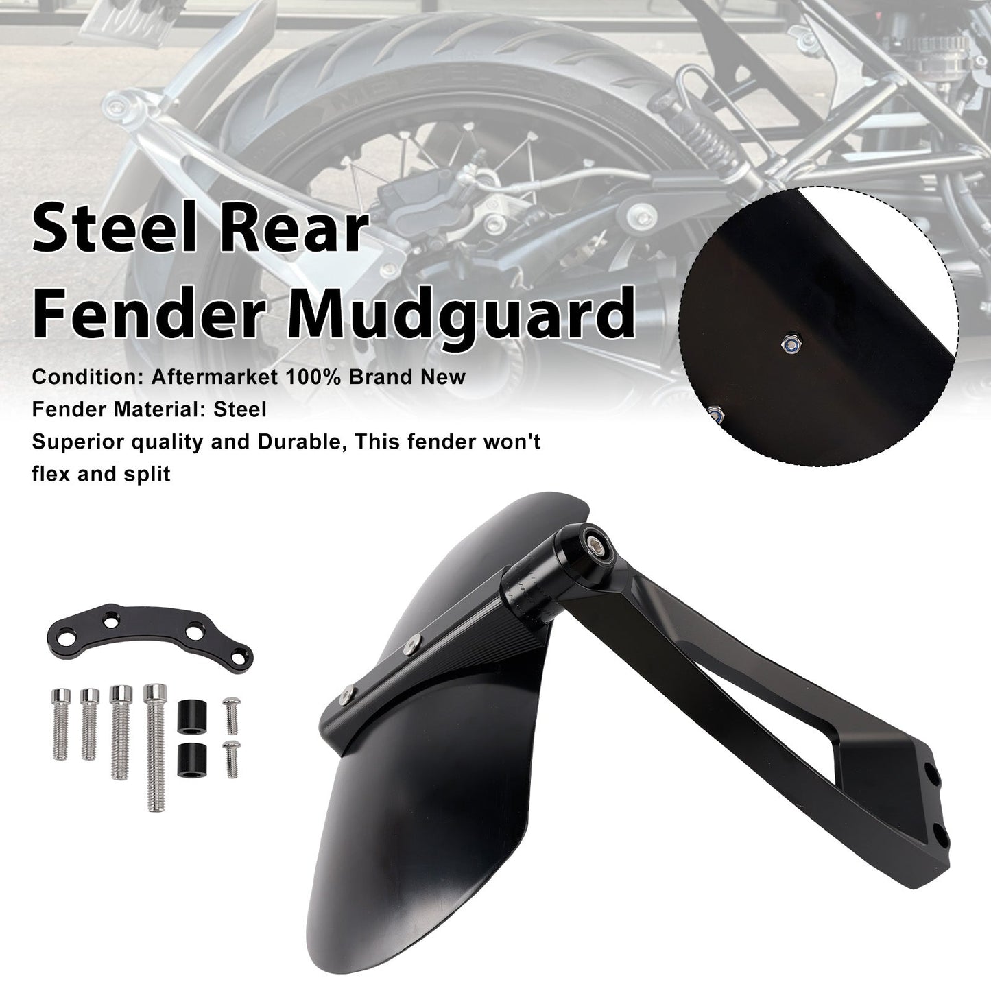 Parafango posteriore in acciaio nineT per BMW R12 2025-2026