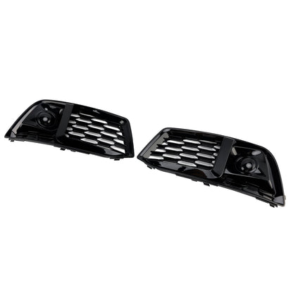 2018-2022 Adatto ad Audi Q5 2PCS Copertura paraurti anteriore Griglia Griglia Inserto cornice con ACC