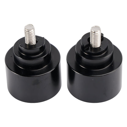 Set di contrappesi in alluminio nero per manubrio Honda CBR600 CBR900 VFR800 CTX700