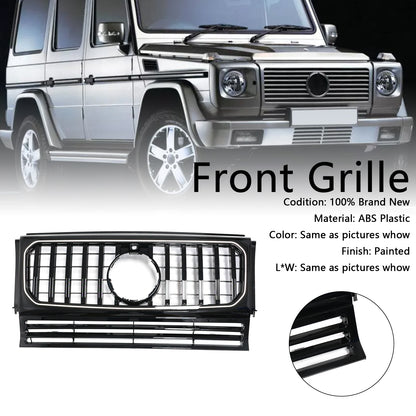 Per Mercedes Benz W463 1990-2018 con griglia per paraurti anteriore nera lucida a LED