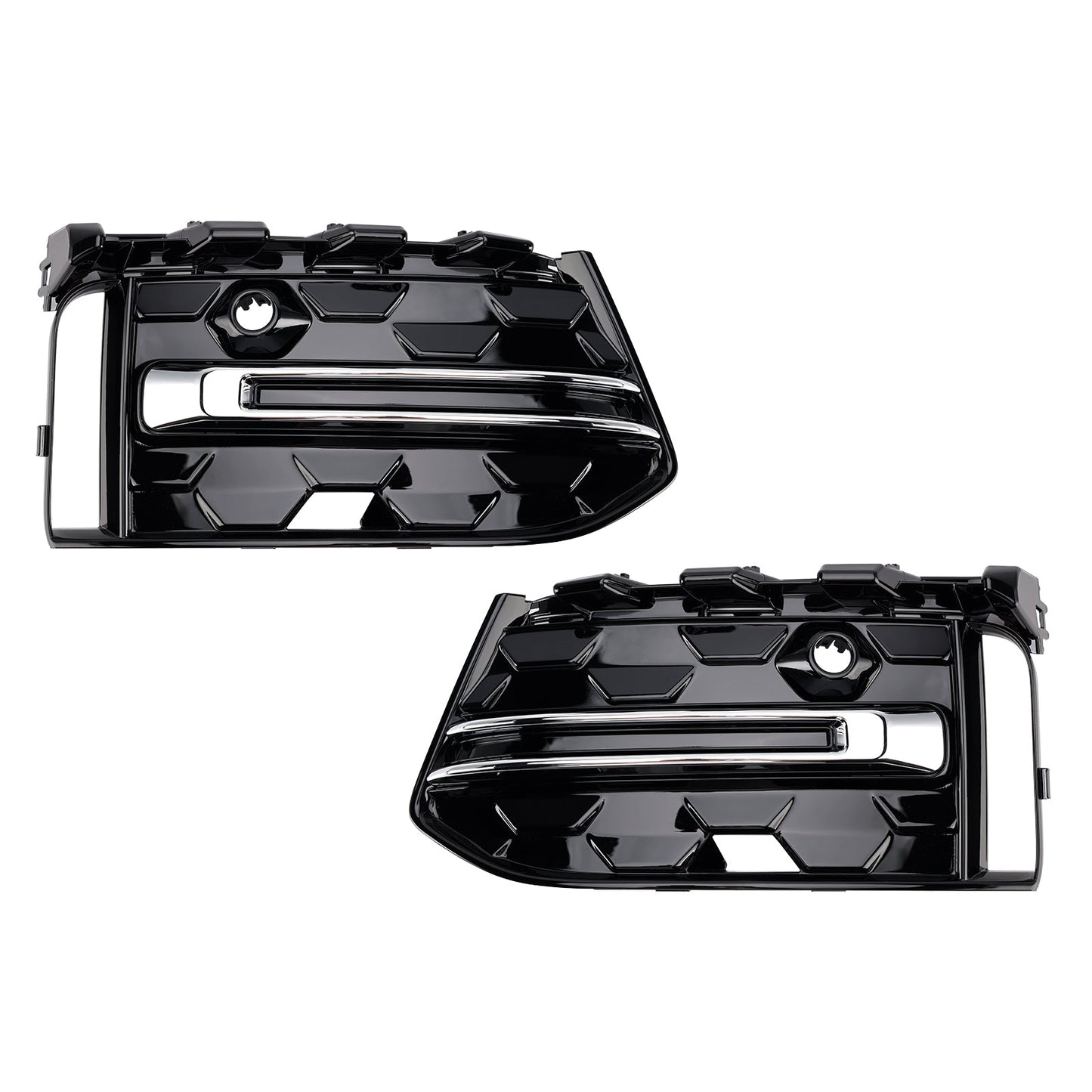 Griglia fendinebbia paraurti anteriore Audi A6 C8PA S-Line S6 2023+, finitura nera cromata