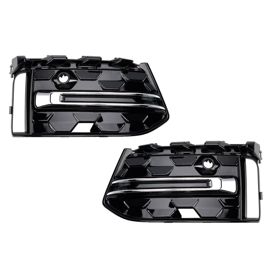 Griglia fendinebbia paraurti anteriore Audi A6 C8PA S-Line S6 2023+, finitura nera cromata