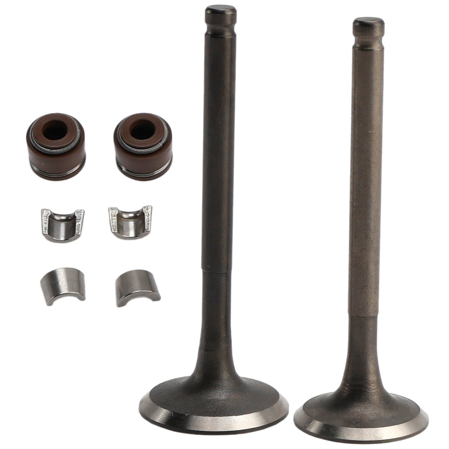 Kit valvole di aspirazione e scarico da 65 mm per GY6 125cc Baotian Benzhou Rex Znen Lifan 125