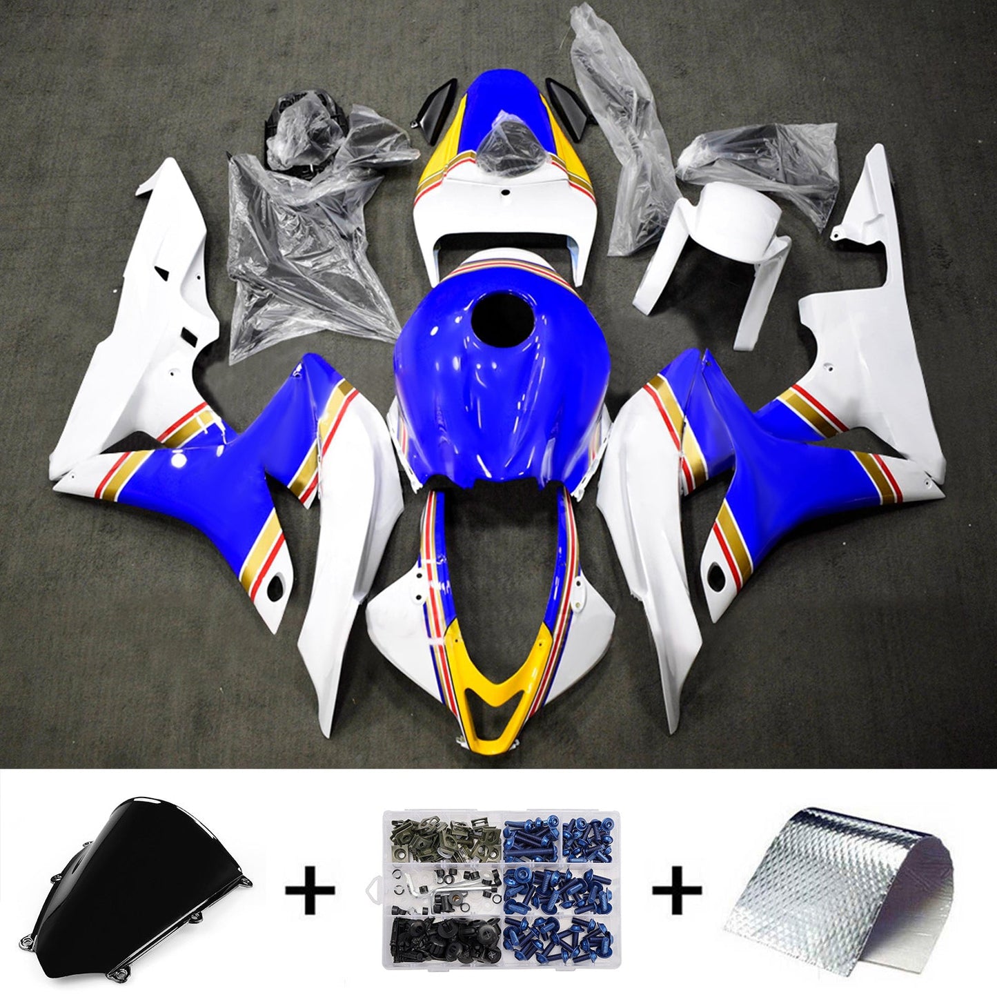 Kit di carene in plastica ABS stampate a iniezione per Honda CBR600RR 2007-2008 F5