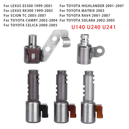 Kit solenoide trasmissione TOYOTA SOLARA 5 pezzi 2002-2005 U140 U240 U241