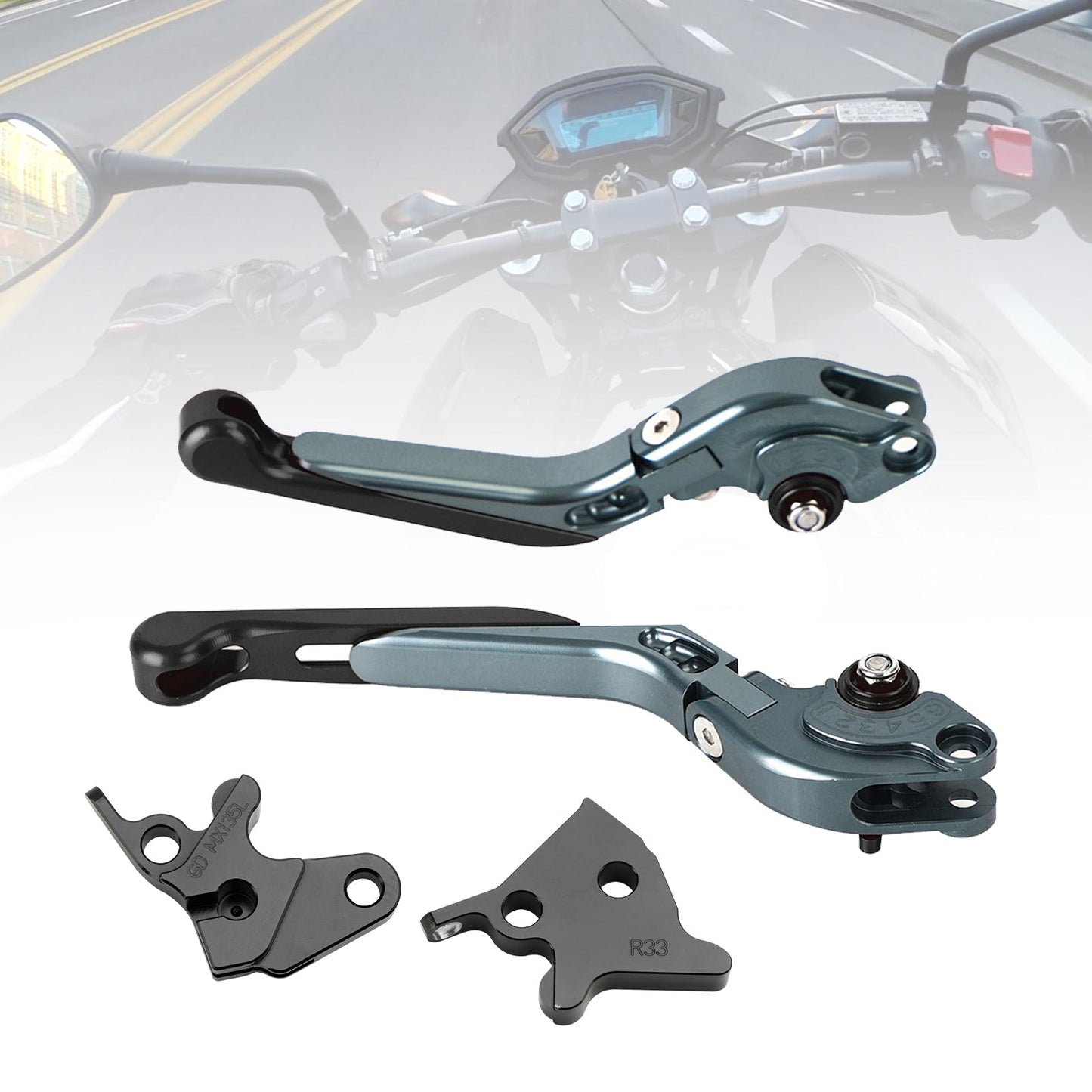 Leva freno frizione regolabile YAMAHA YBR125 2005-2014