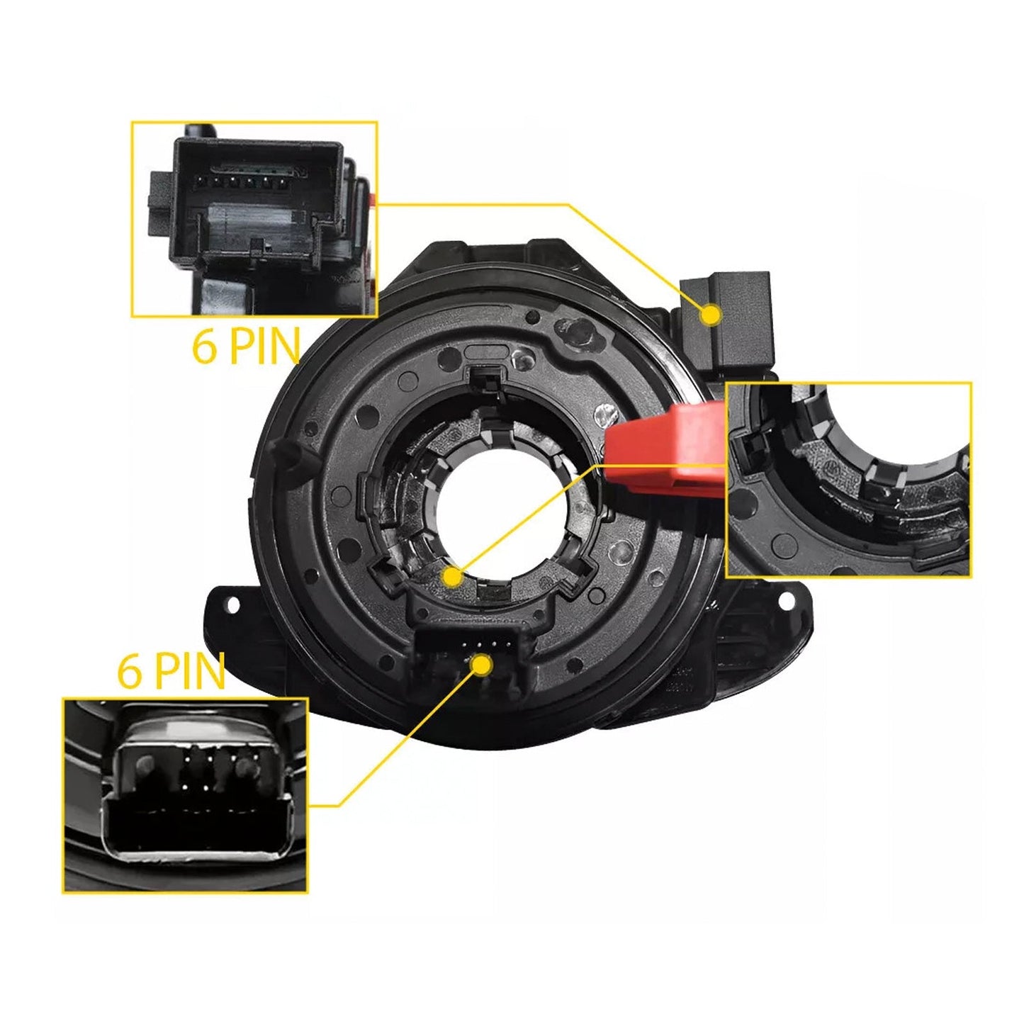 Molla per orologio con cavo a spirale Squib 6C0959653 per Seat Skoda Vw Polo V 6R1/6C1