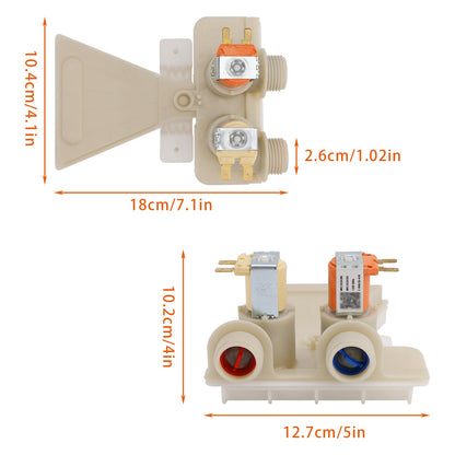 WH13X26535 Elettrovalvola di ingresso acqua per lavatrice GE