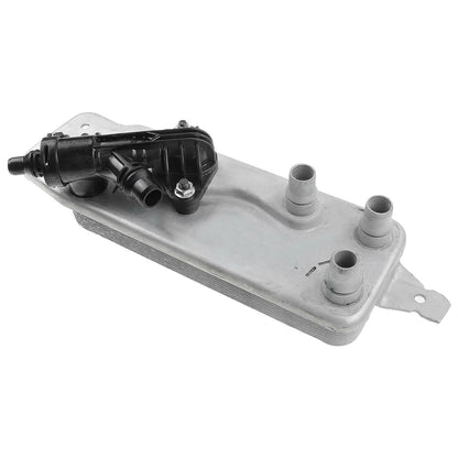 Scambiatore di calore olio trasmissione ActiveHybrid con termostato per BMW 750i F04 V8 4.4L del 2011 con cambio automatico, codice 17227597890.