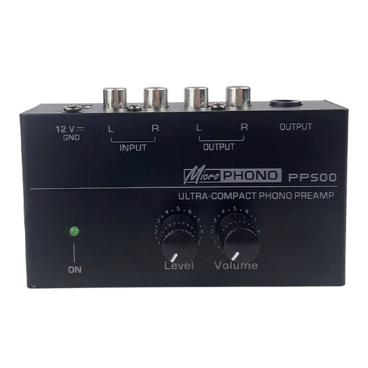Preamplificatore Phono PP500 Preamplificatore con controllo del volume a 12 V per giradischi LP