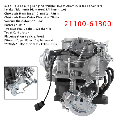 Carburatore Toyota 3F Land Cruiser FJ62 FJ70 FJ73 1984-1992 21100-61300