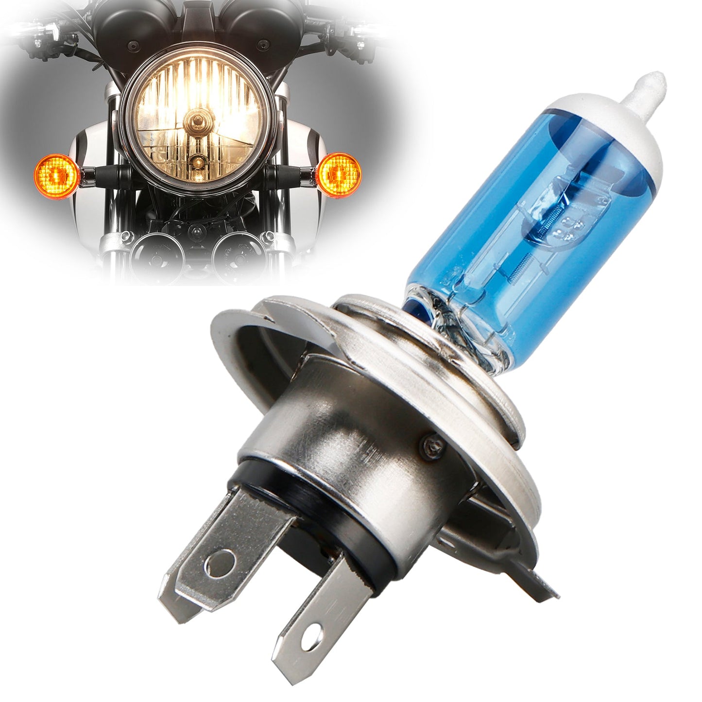 Lampada per moto Cool Blue Hyper HS1 62185CBH-01B PX43T 12V 35/35W per OSRAM