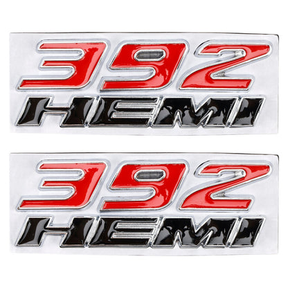 2 emblemi adesivi laterali 3D per parafanghi 392 Hemi per badge Challenger Charger