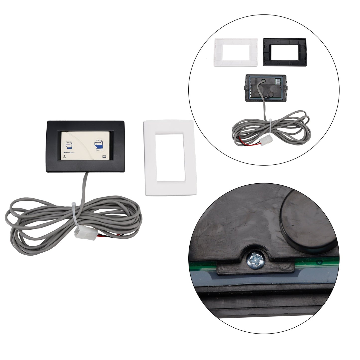 36387 Interruttore a parete per WC Tecma RV Silence Plus - Interruttore a parete a 2 pulsanti