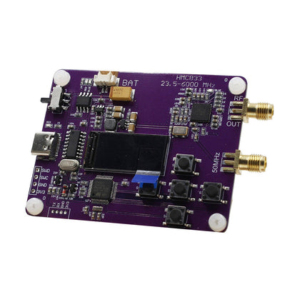 Generatore di segnale RF da 6 GHz, versione tastiera 23,5-6000 MHz, display OLED HMC833