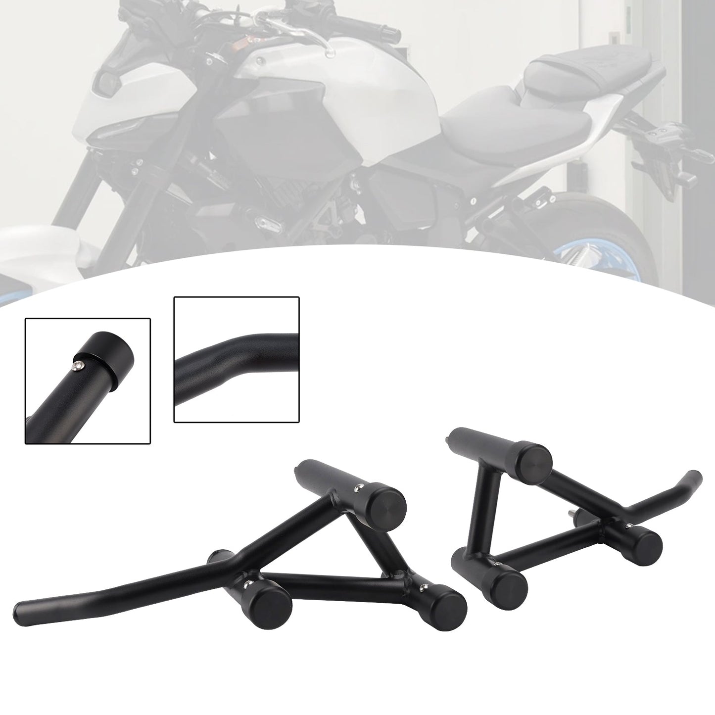Paraurti di protezione motore e barra anticaduta per Yamaha MT-07, compatibile con i modelli 2025-2026.