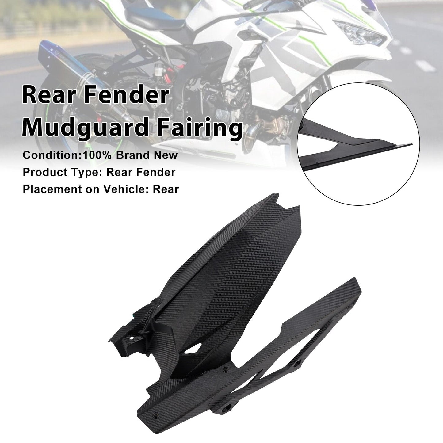 Carenatura parafango posteriore Kawasaki ZX-25R ZX-4R ZX-4RR 2020-2025