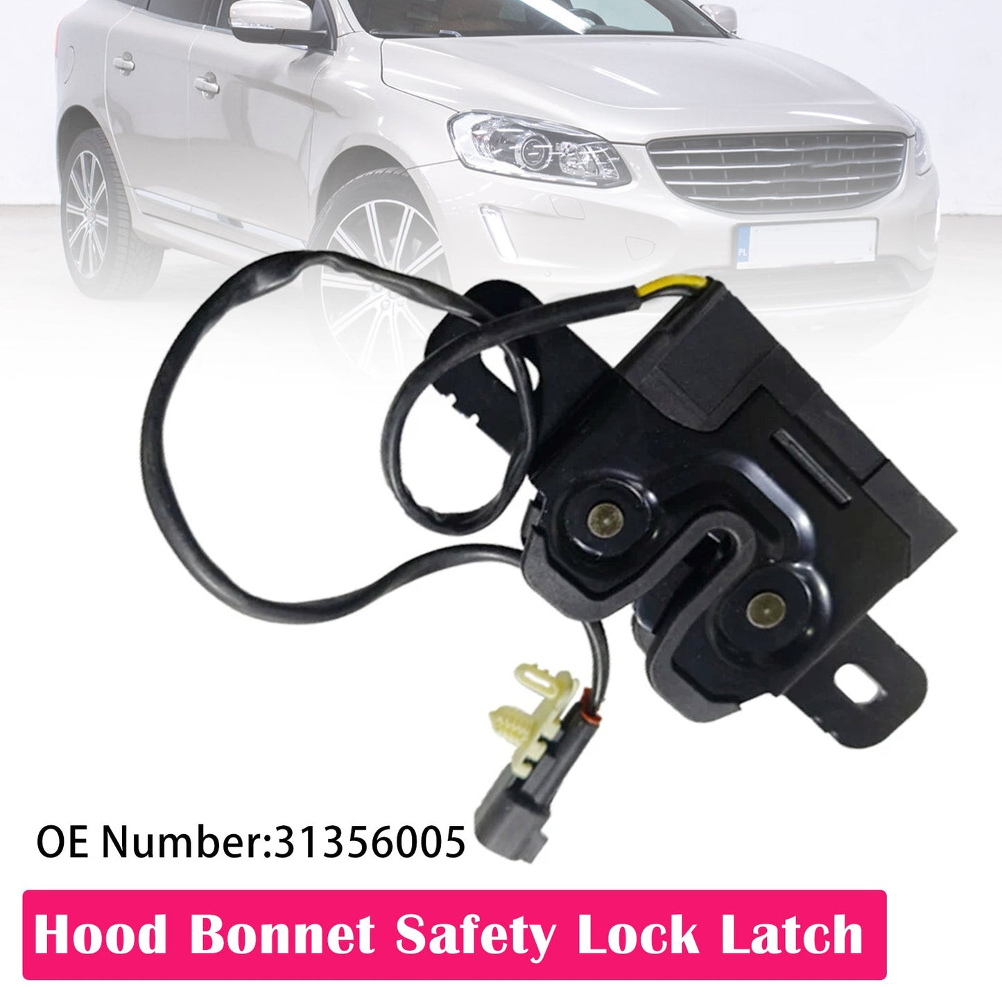 Chiusura di sicurezza del cofano 31356005 per Volvo XC60 2010-2017
