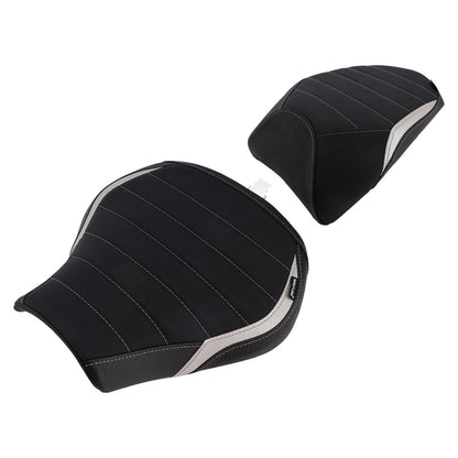 Kit di sedili posteriori grigio per conducente e passeggero per Kawasaki Ninja H2 Sx 2022-2025