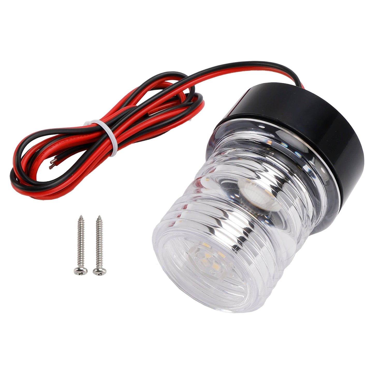 Luce di segnalazione di navigazione a LED da 2,7 W, per ancora, imbarcazione, lampada rotonda, barca, yacht, IP66
