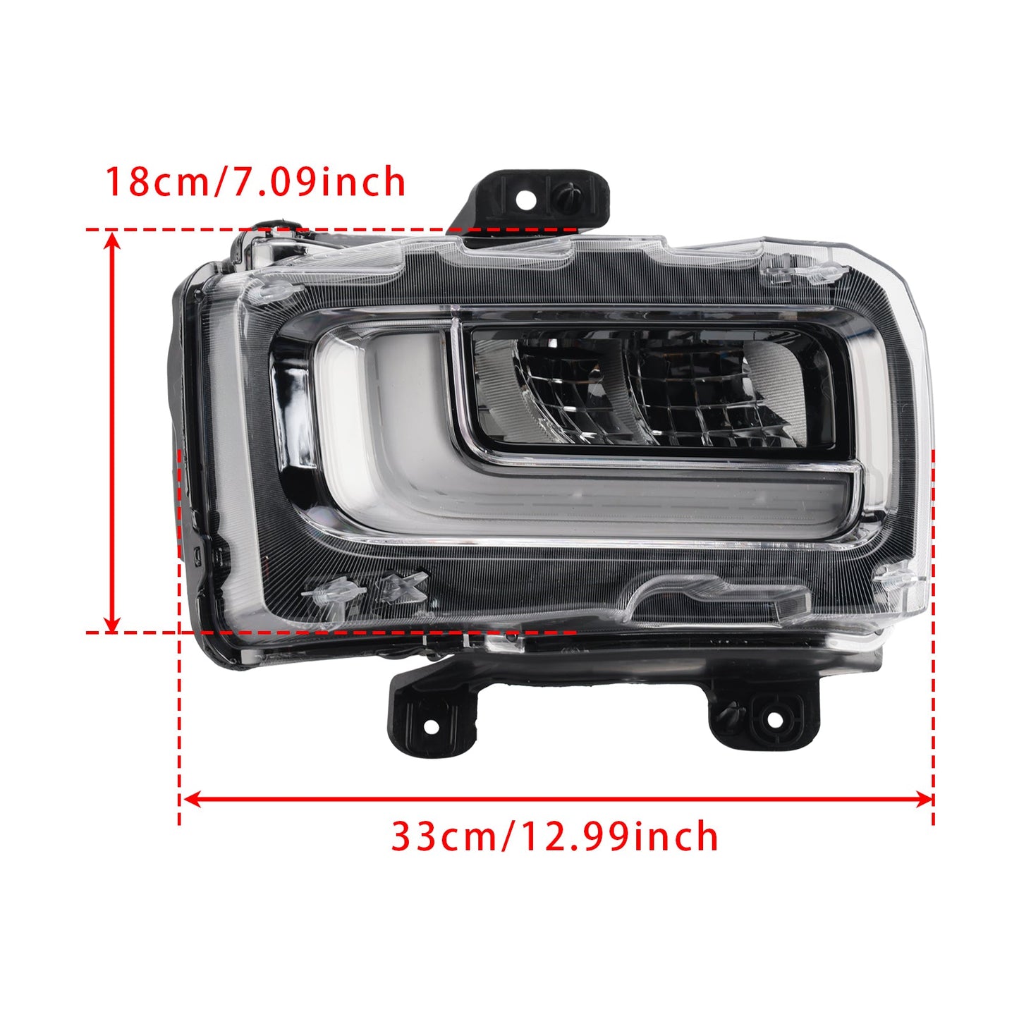 Faro fendinebbia anteriore destro a LED per Ford F150 2024-2025, codice RL3415A254AB RL3Z-15200-A