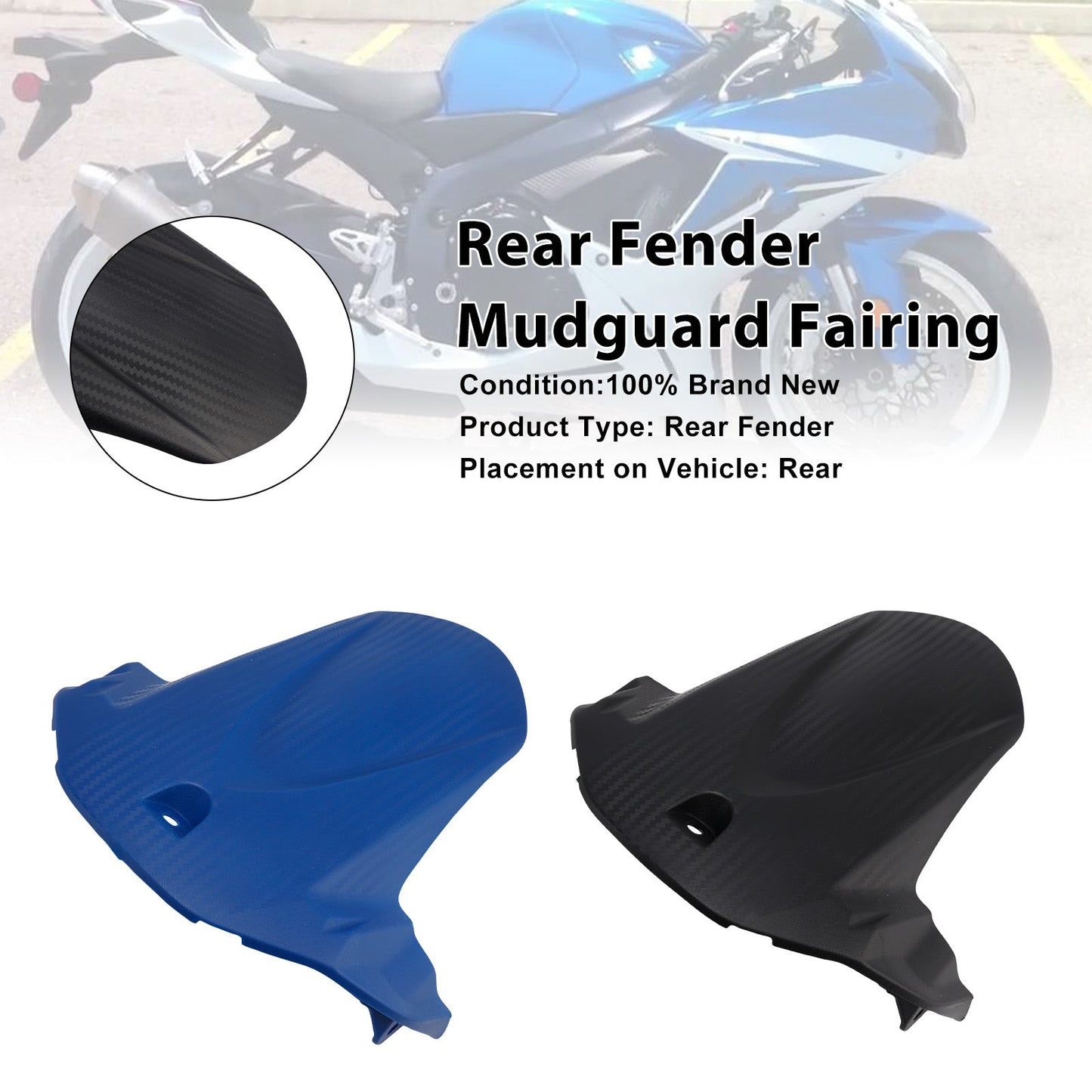 Carenatura parafango posteriore per Suzuki GSX-R750 2011-2025