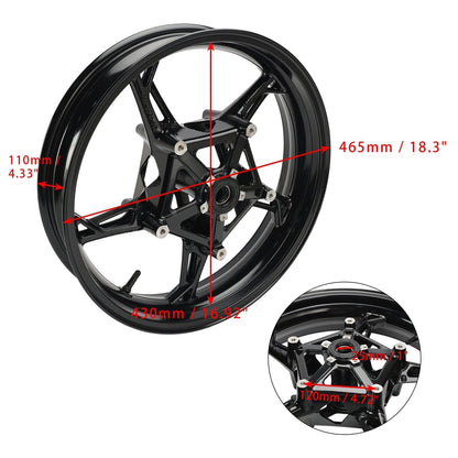 Cerchione ruota anteriore nero lucido BMW S 1000 XR (K69) 2019-2023